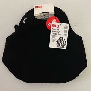 Built Gourmet Getaway Black Lunch Bag, New With Tags.